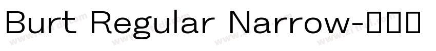 Burt Regular Narrow字体转换